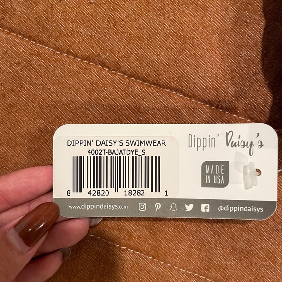 DIPPIN' DAISY'S Baja Tie Dye Bikini-top S bottom L - Picture 14 of 14